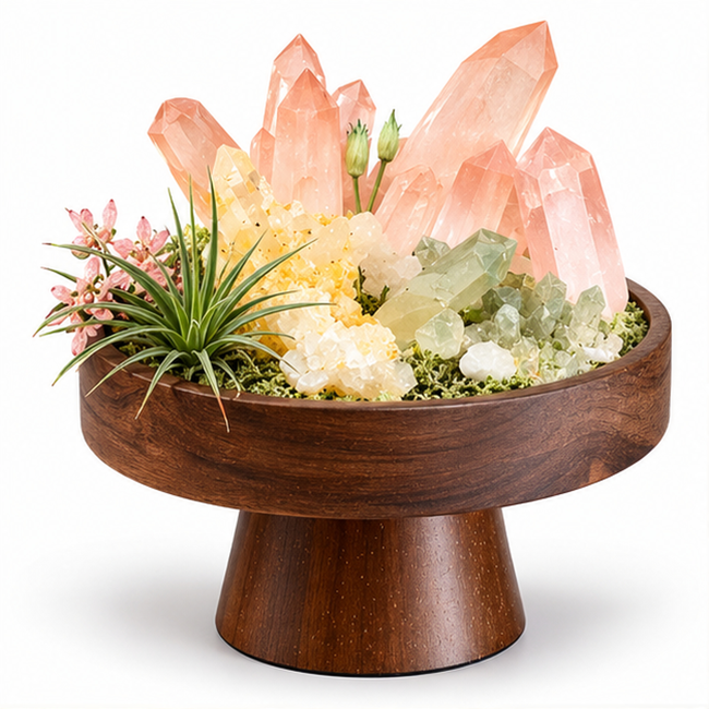 Brewvani® Crystal Garden Decor – Decorative Gemstone Landscape Ornament
