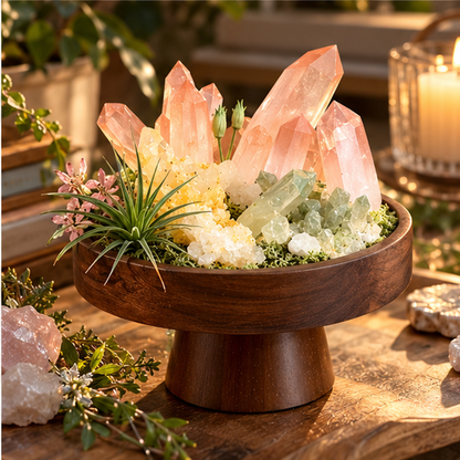 Brewvani® Crystal Garden Decor – Decorative Gemstone Landscape Ornament