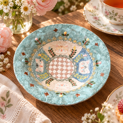Brewvani® Decorative Yogurt Bowl – Floral Ceramic Breakfast Bowl